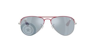 Óculos de sol Ray Ban Junior 0RJ9506S JUNIOR AVIATOR Prateados Aviador - 2