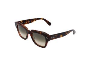 Óculos de sol Ray Ban 0RB2186 STATE STREET Rosa/Vermelho-Púrpura Quadrada - 1