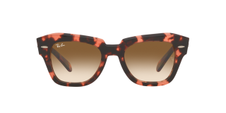 Óculos de sol Ray Ban 0RB2186 STATE STREET Rosa/Vermelho-Púrpura Quadrada - 2