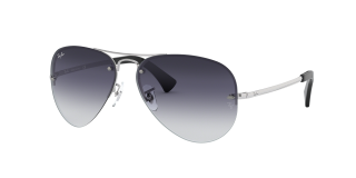 Óculos de sol Ray Ban 0RB3449 RB3449 Prateados Aviador - 1