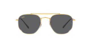 Óculos de sol Ray Ban 0RB3648M THE MARSHAL II Dourados Aviador - 1