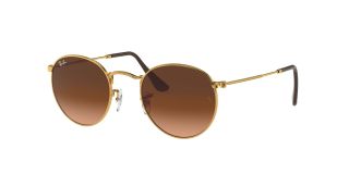 Óculos de sol Ray Ban 0RB3447 ROUND METAL Dourados Redonda - 1