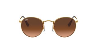 Óculos de sol Ray Ban 0RB3447 ROUND METAL Dourados Redonda - 2