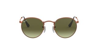 Óculos de sol Ray Ban 0RB3447 ROUND METAL Dourados Redonda - 2