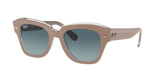 Óculos de sol Ray Ban 0RB2186 STATE STREET Beige Quadrada - 1