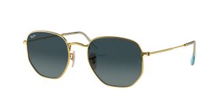 Óculos de sol Ray Ban 0RB3548N HEXAGONAL Dourados Quadrada - 1