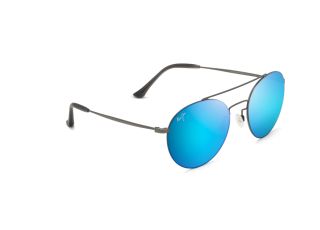 Óculos de sol Maui Jim B814 PELE'S HAIR Dourados Redonda