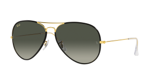 Óculos de sol Ray Ban 0RB3025JM AVIATOR FULL COLOR Preto Aviador - 1