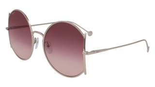 Óculos de sol SALVATORE FERRAGAMO SF244S Rosa/Vermelho-Púrpura Redonda - 1
