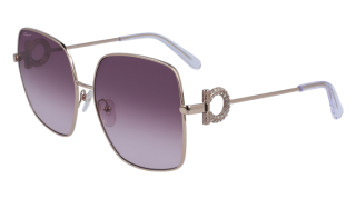 Óculos de sol SALVATORE FERRAGAMO SF243SR Rosa/Vermelho-Púrpura Retangular - 1