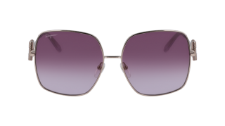 Óculos de sol SALVATORE FERRAGAMO SF243SR Rosa/Vermelho-Púrpura Retangular - 2