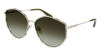 Óculos de sol SALVATORE FERRAGAMO SF264S Dourados Redonda - 1