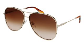 Óculos de sol SALVATORE FERRAGAMO SF268S Rosa/Vermelho-Púrpura Aviador - 1