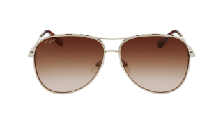 Óculos de sol SALVATORE FERRAGAMO SF268S Rosa/Vermelho-Púrpura Aviador - 2
