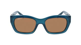 Óculos de sol SALVATORE FERRAGAMO SF1012S Azul Retangular - 2