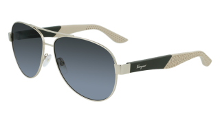 Óculos de sol SALVATORE FERRAGAMO SF275S Dourados Aviador - 1