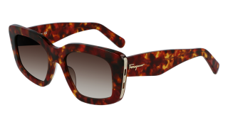 Óculos de sol SALVATORE FERRAGAMO SF1024S Castanho Retangular - 1