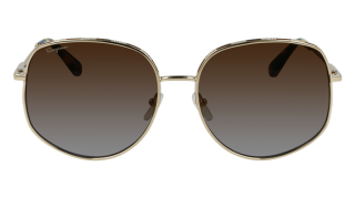 Óculos de sol SALVATORE FERRAGAMO SF277S Dourados Retangular - 2