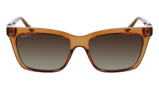 Óculos de sol SALVATORE FERRAGAMO SF1027S Castanho Retangular - 2