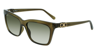 Óculos de sol SALVATORE FERRAGAMO SF1027S Verde Retangular - 1