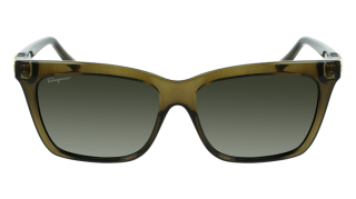 Óculos de sol SALVATORE FERRAGAMO SF1027S Verde Retangular - 2