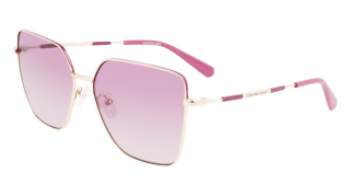 Óculos de sol Calvin Klein Jeans CKJ21217S Dourados Retangular - 1