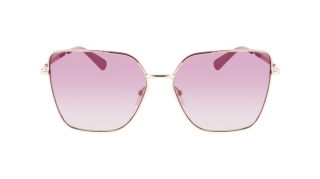Óculos de sol Calvin Klein Jeans CKJ21217S Dourados Retangular - 2