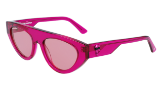 Óculos de sol Karl Lagerfeld KL6043S Rosa/Vermelho-Púrpura Borboleta - 1