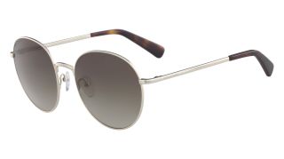 Óculos de sol Longchamp LO101S Dourados Redonda - 1