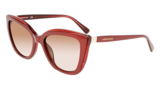 Óculos de sol Longchamp LO695S Vermelho Retangular - 2