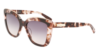 Óculos de sol Longchamp LO692S Rosa/Vermelho-Púrpura Retangular - 2