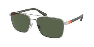 Óculos de sol Polo Ralph Lauren 0PH3137 Prateados Quadrada - 1