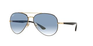 Óculos de sol Ray Ban 0RB3675 Preto Aviador - 1