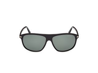 Óculos de sol Tom Ford FT1027 PRESCOTT Preto Quadrada - 2