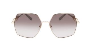 Óculos de sol SALVATORE FERRAGAMO SF291S Dourados Quadrada - 2
