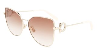 Óculos de sol SALVATORE FERRAGAMO SF296SR Dourados Tamanho: 60X16