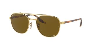 Óculos de sol Ray Ban 0RB3688 Dourados Quadrada - 1