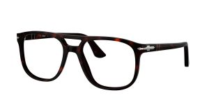 Óculos graduados Persol 0PO3329V Castanho Aviador - 1