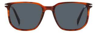 Óculos de sol David Beckham DB 1141/S Castanho Retangular - 2
