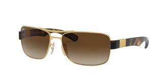Óculos de sol Ray Ban 0RB3522 Dourados Quadrada - 1