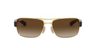 Óculos de sol Ray Ban 0RB3522 Dourados Quadrada - 2