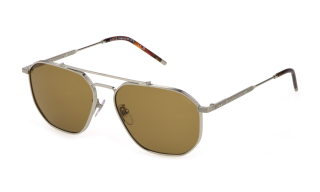 Óculos de sol Lozza SL2416 Prateados Quadrada