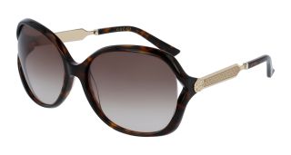 Óculos de sol Gucci GG0076S Castanho Redonda
