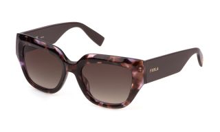 Óculos de sol Furla SFU809 Castanho Borboleta