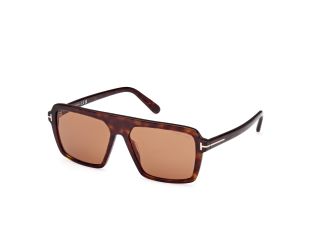 Óculos de sol Tom Ford FT1176 VINCENT Castanho Aviador - 1