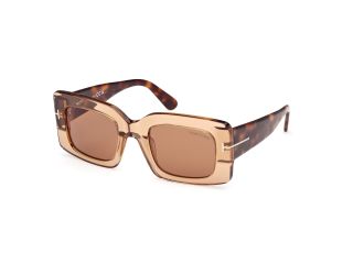 Óculos de sol Tom Ford FT1188 BRIGITTA Castanho Retangular - 1