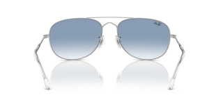 Óculos de sol Ray Ban 0RB3735 BAIN BRIDGE Prateados Retangular - 2