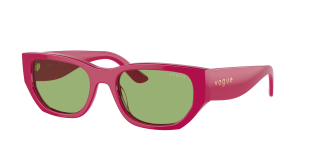Óculos de sol Vogue 0VO5586S Rosa/Vermelho-Púrpura Retangular - 2