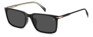 Óculos de sol David Beckham DB 1163/F/S Preto Retangular - 1