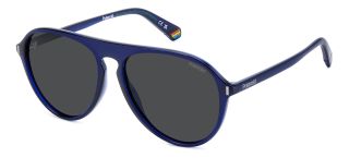 Óculos de sol Polaroid PLD 6225/S Azul Aviador - 1